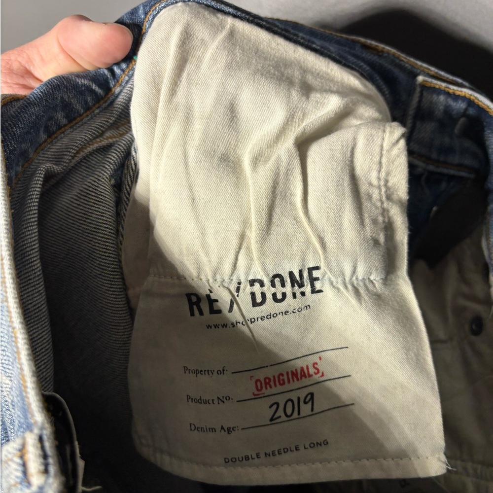 Re/done Originals Double Needle Long in Light 41 Women’s Size 27 - Picture 5 of 6